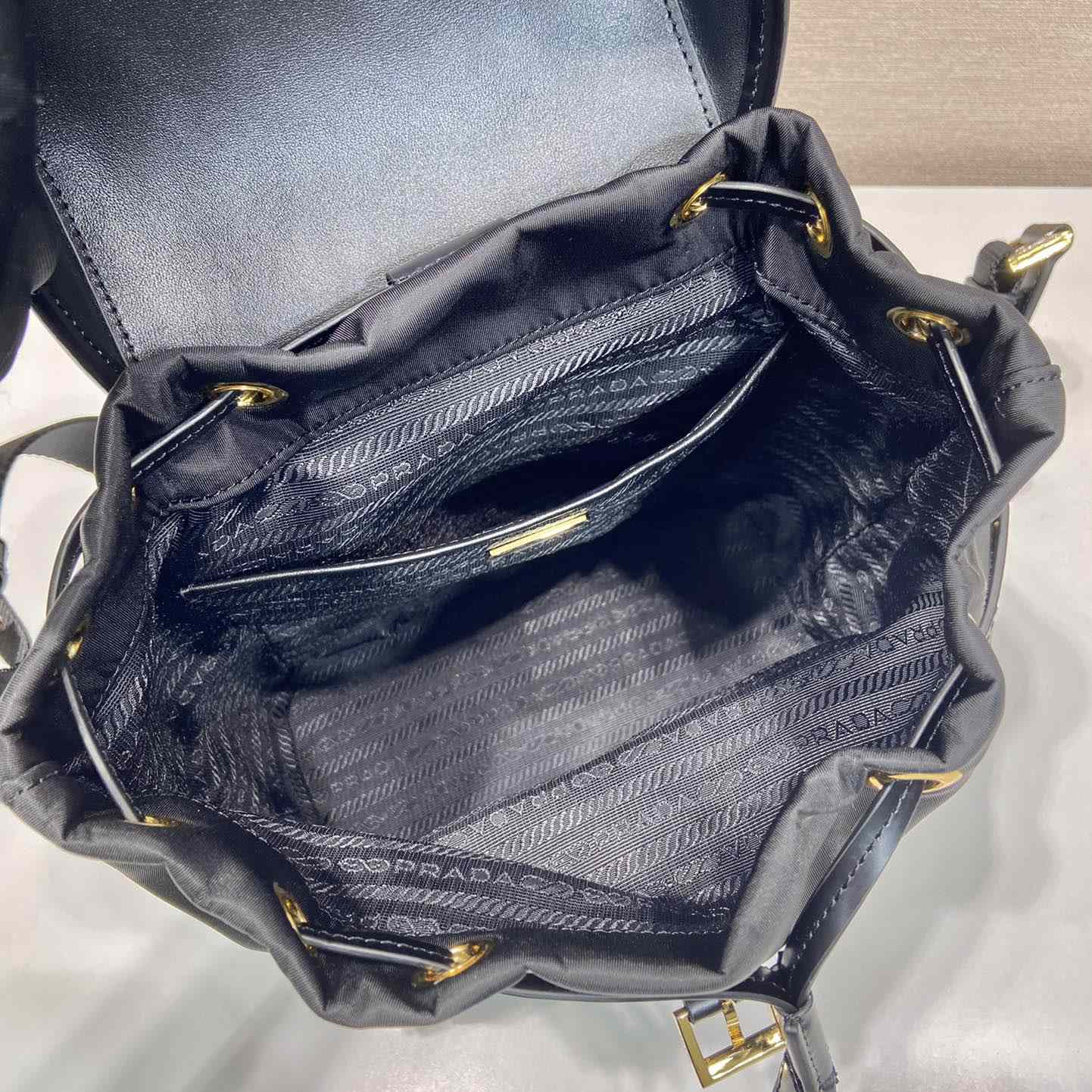 Prada Re-Nylon And Brushed Leather Backpack - 