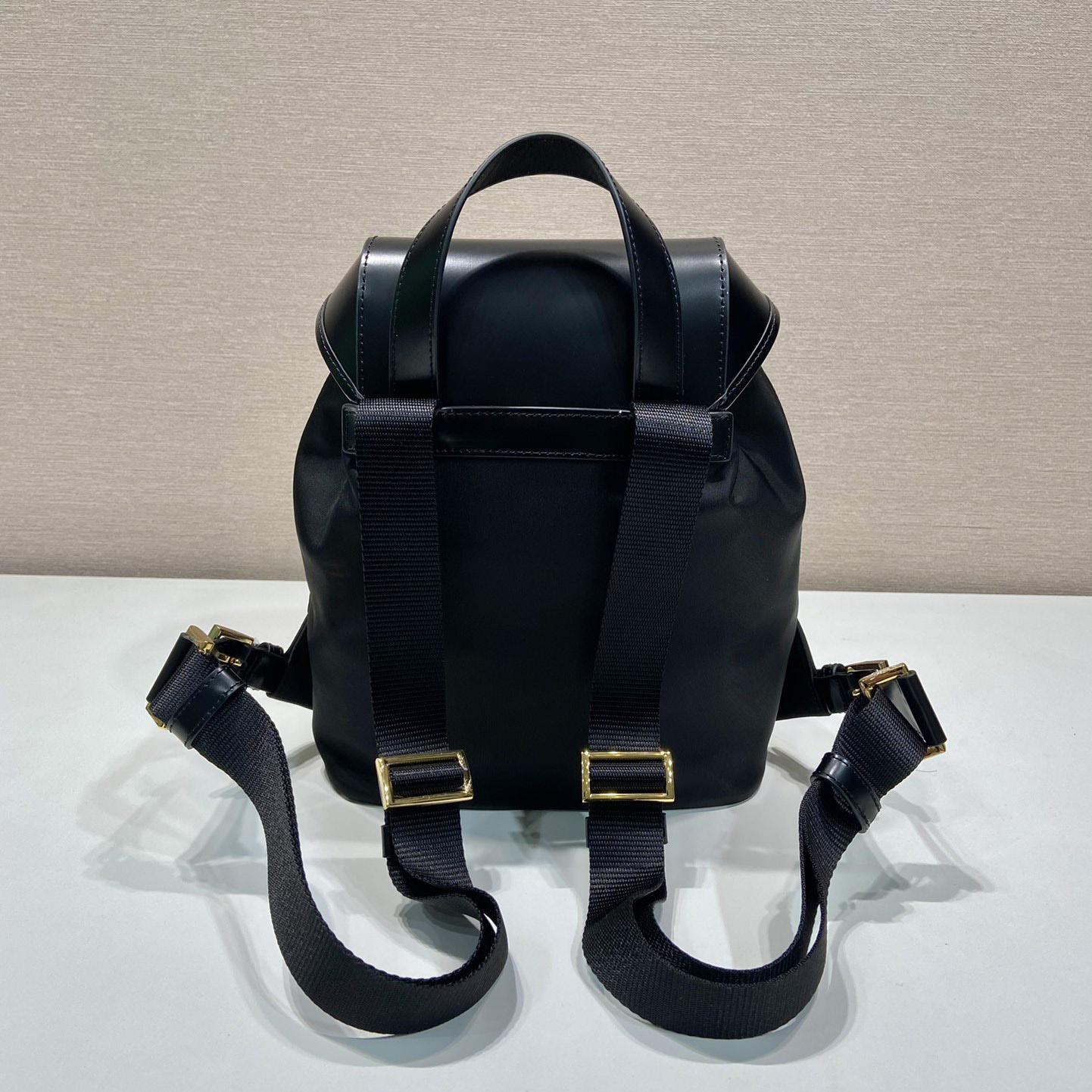 Prada Re-Nylon And Brushed Leather Backpack - 