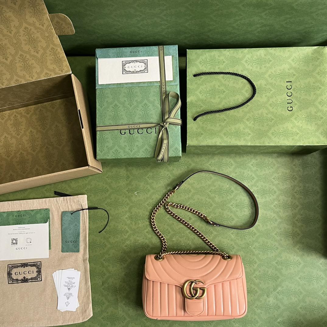 Gucci GG Marmont Small Shoulder Bag(26*15*7cm)   - 