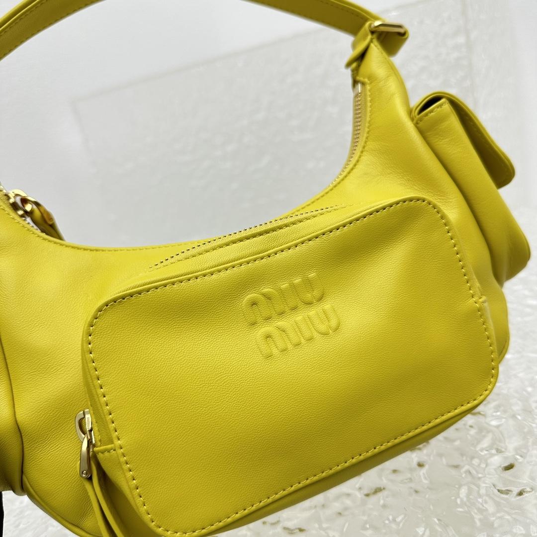 Miu Miu Nappa Leather Pocket Bag - 