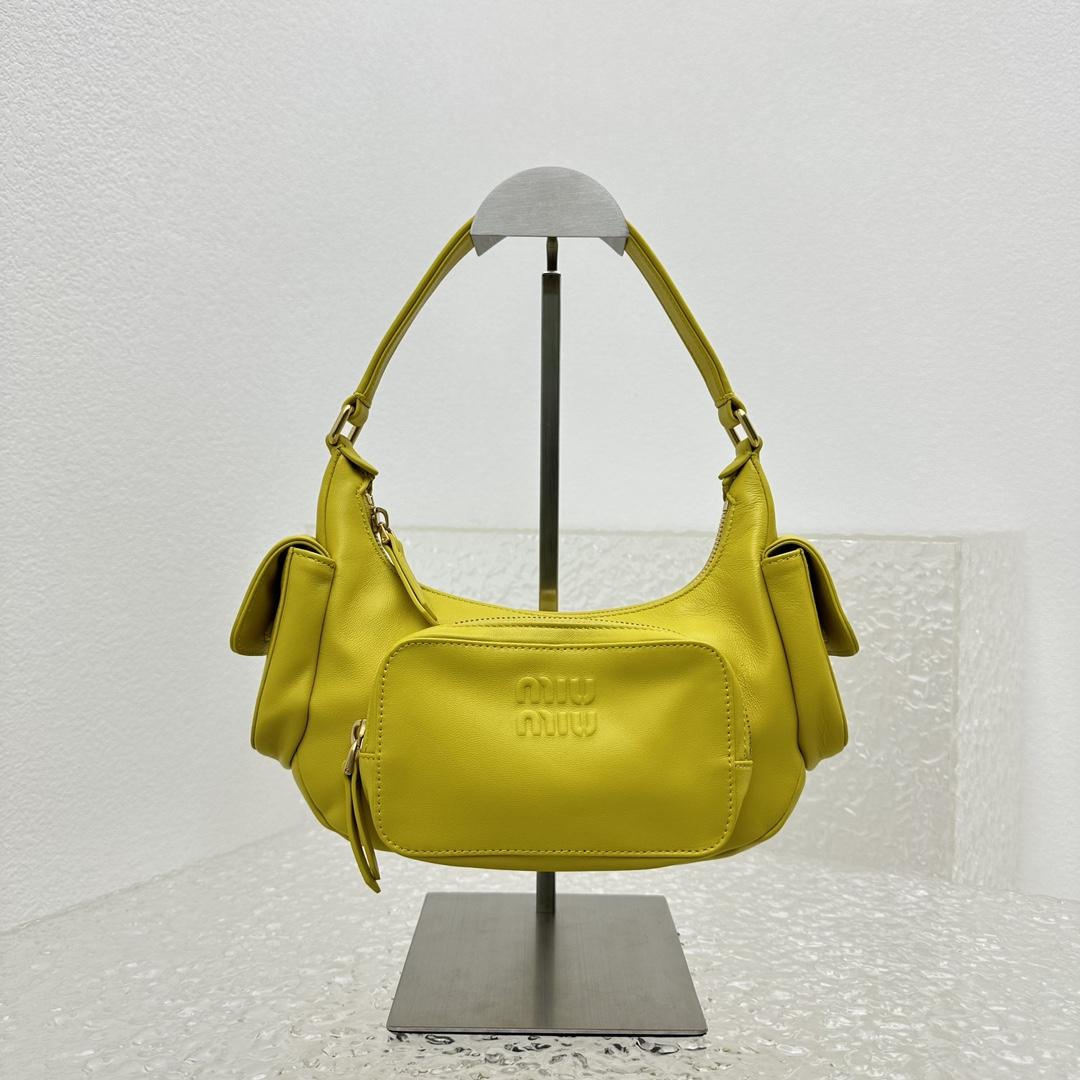 Miu Miu Nappa Leather Pocket Bag - 