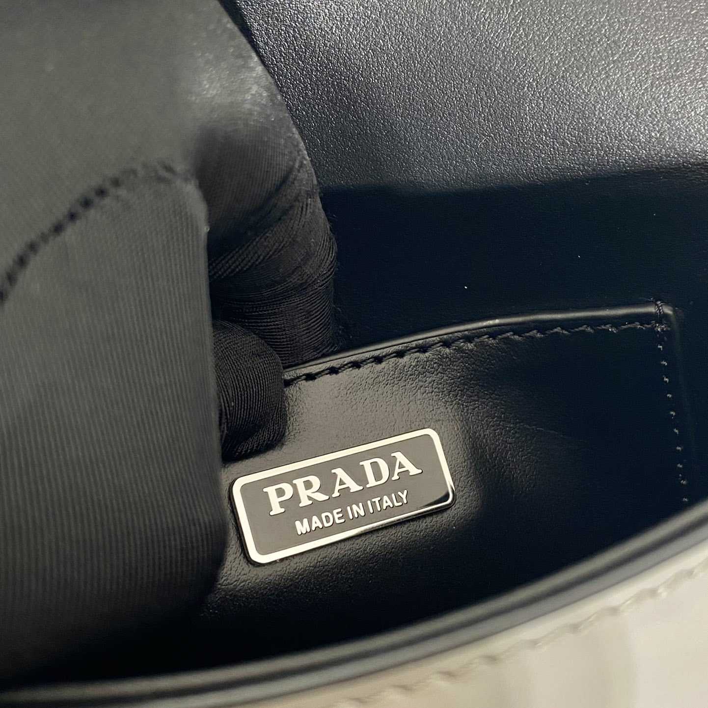 Prada Brushed Leather Mini-bag With Shoulder Strap - 