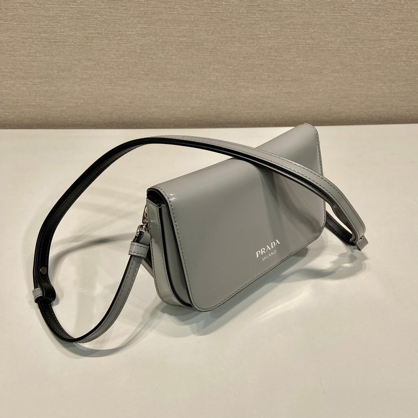 Prada Brushed Leather Mini-bag With Shoulder Strap - 