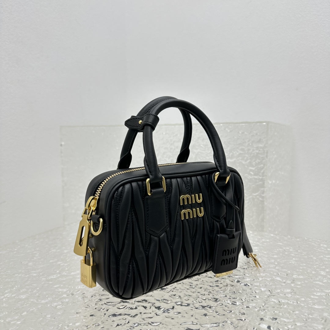 Miu Miu Matelassé Nappa Leather Top-handle Bag - 