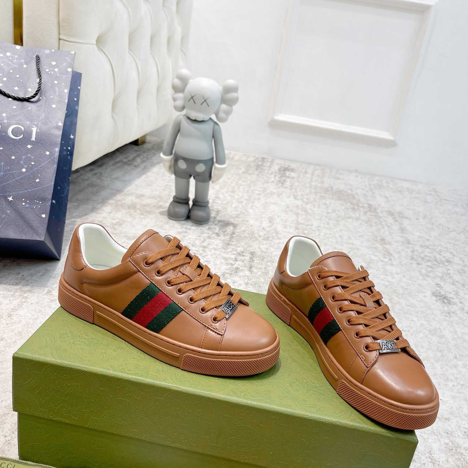 Gucci Ace Sneaker With Web (upon uk size) - 