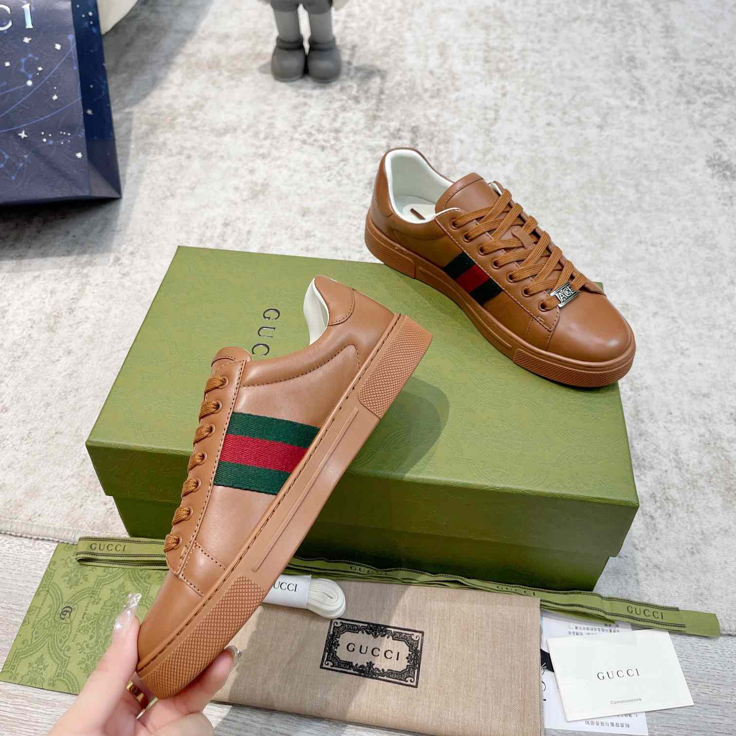 Gucci Ace Sneaker With Web (upon uk size) - 