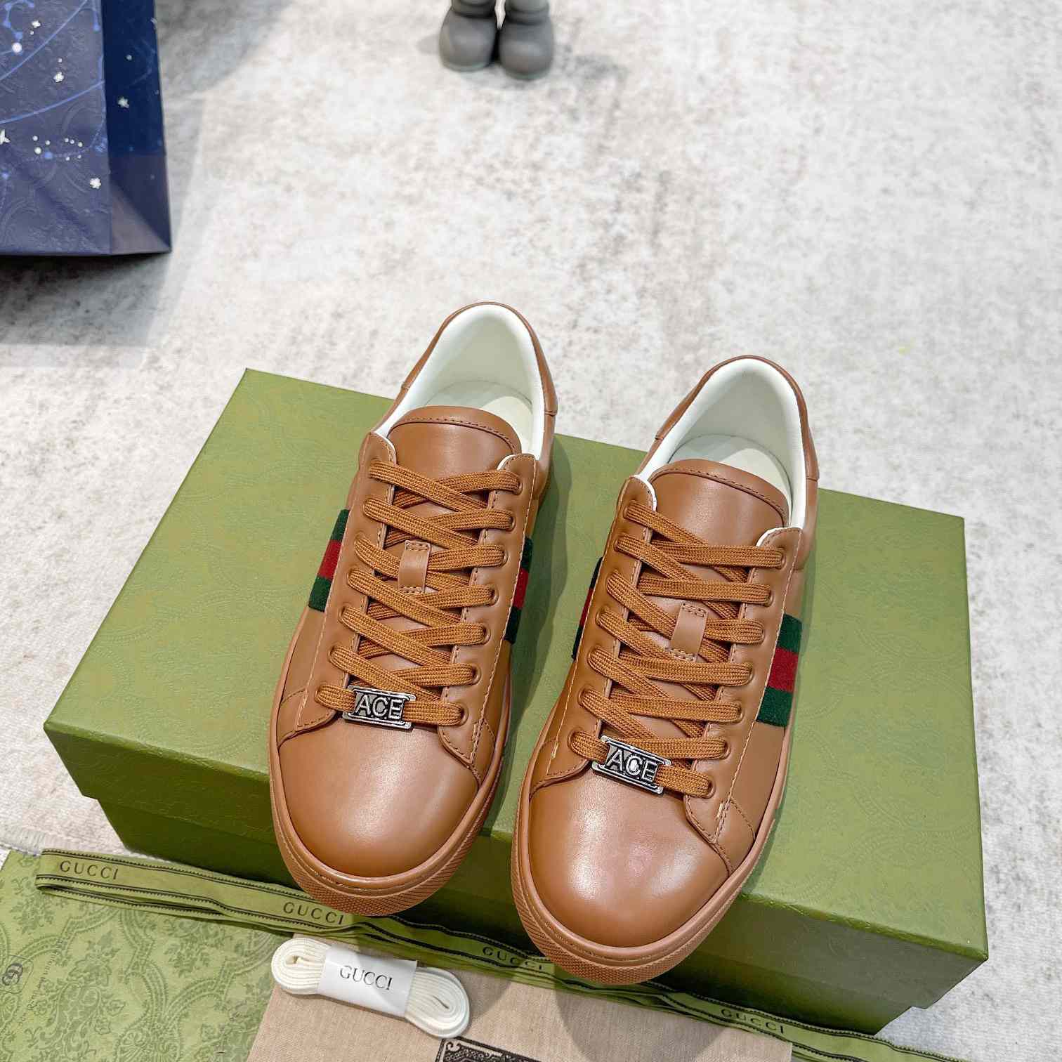Gucci Ace Sneaker With Web (upon uk size) - 