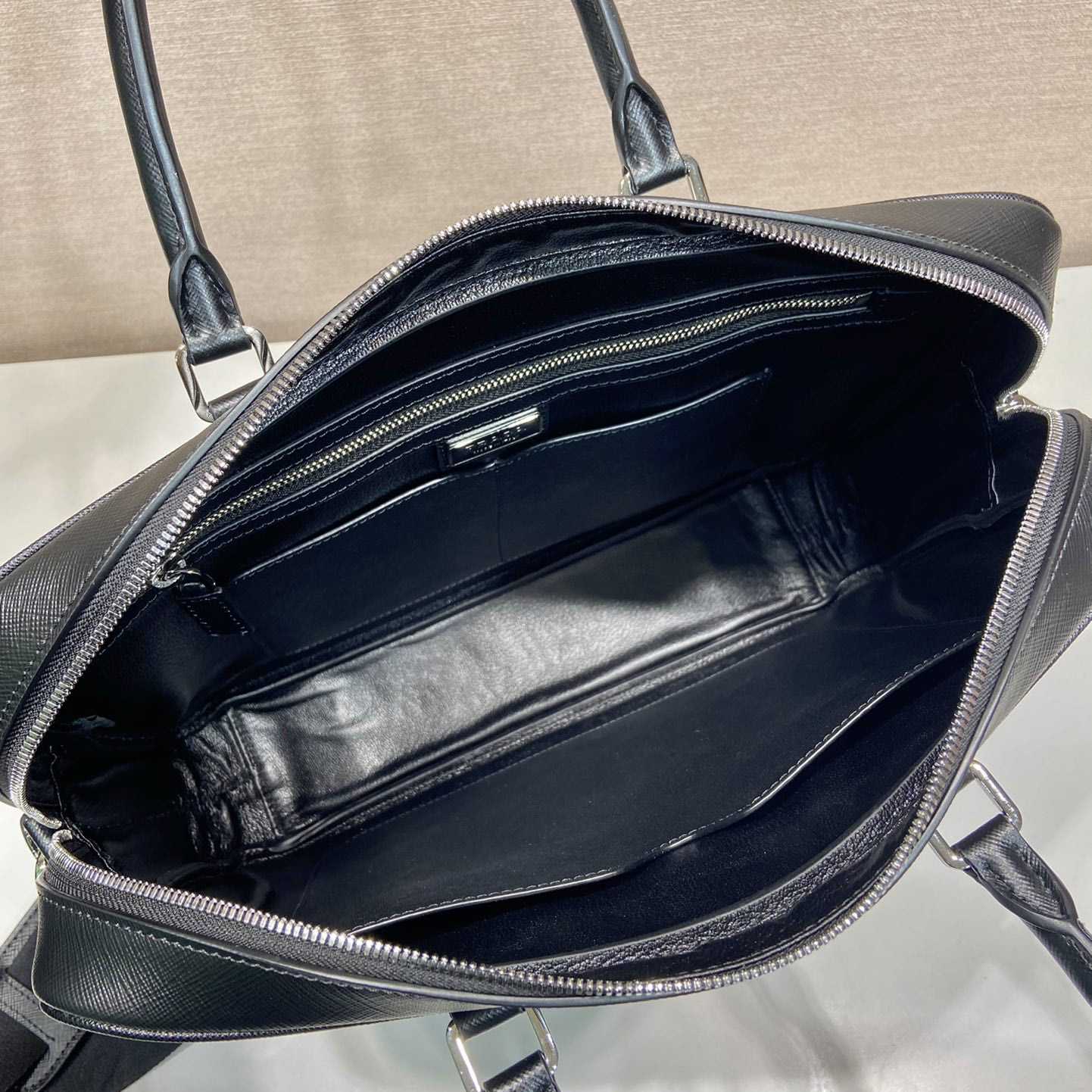 Prada Saffiano Leather Work Bag - 