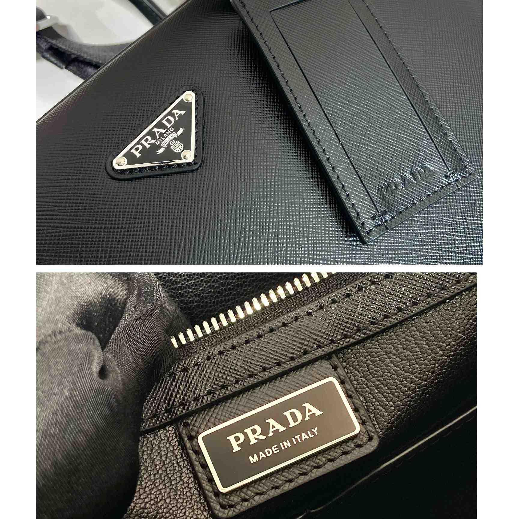 Prada Saffiano Leather Work Bag - 