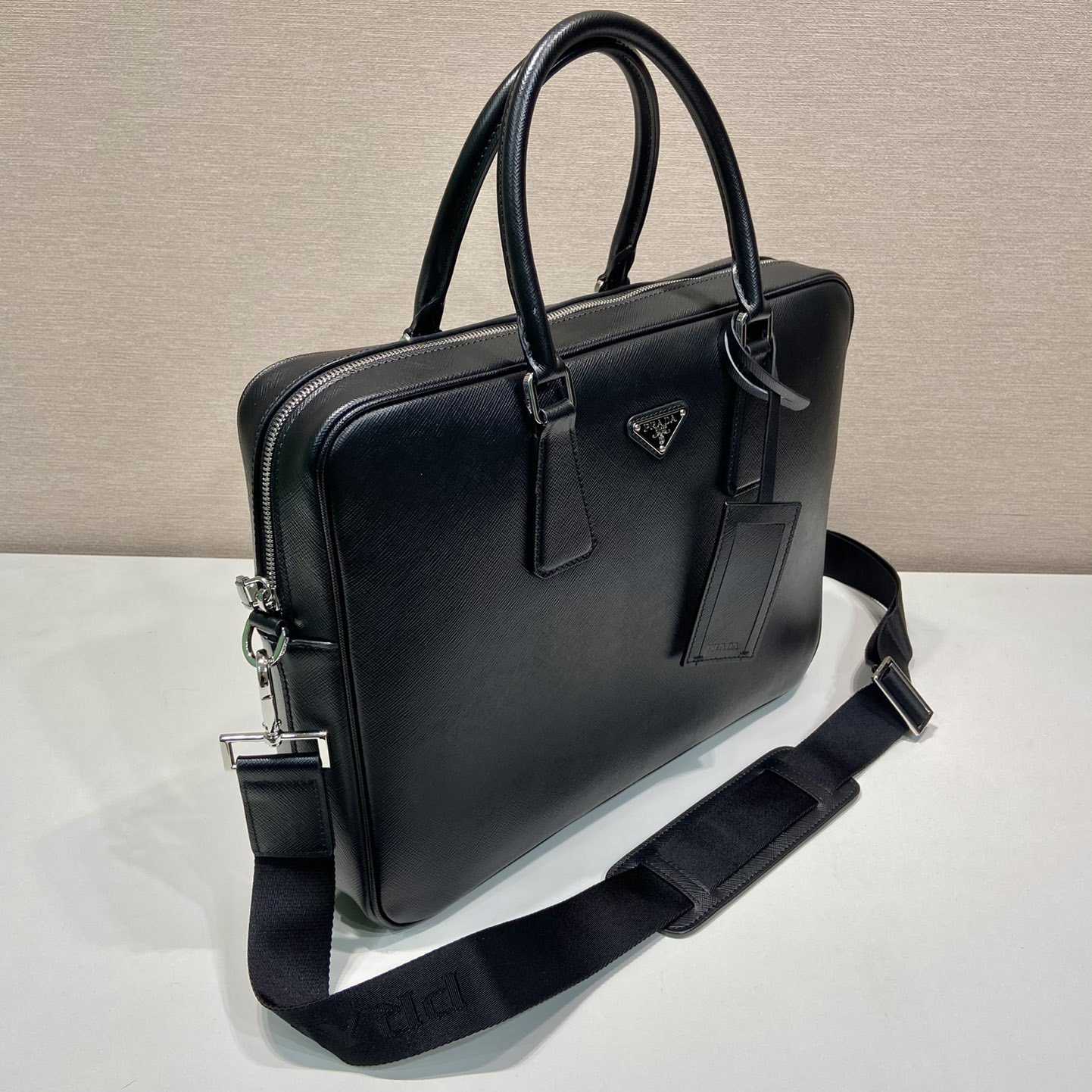 Prada Saffiano Leather Work Bag - 