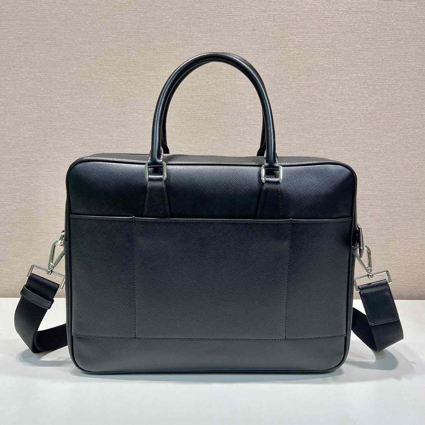 Prada Saffiano Leather Work Bag - 