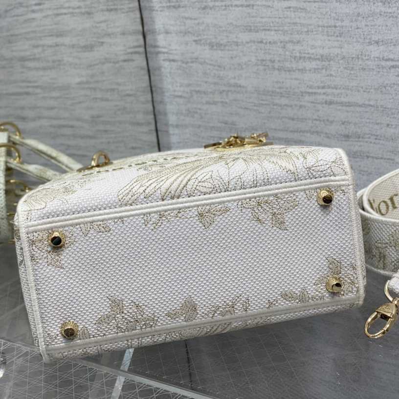 Dior Medium Embroidered Lady D-lite Bag - 