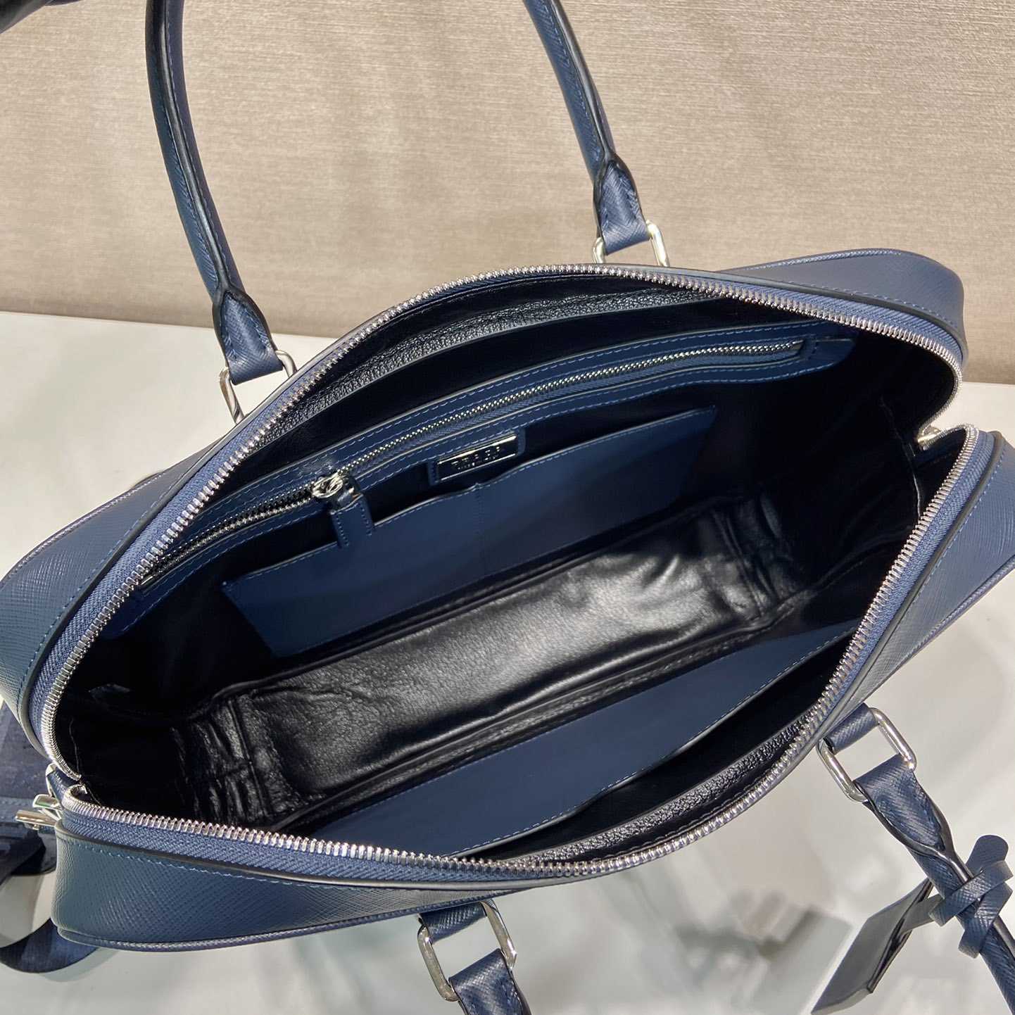 Prada Saffiano Leather Work Bag - 