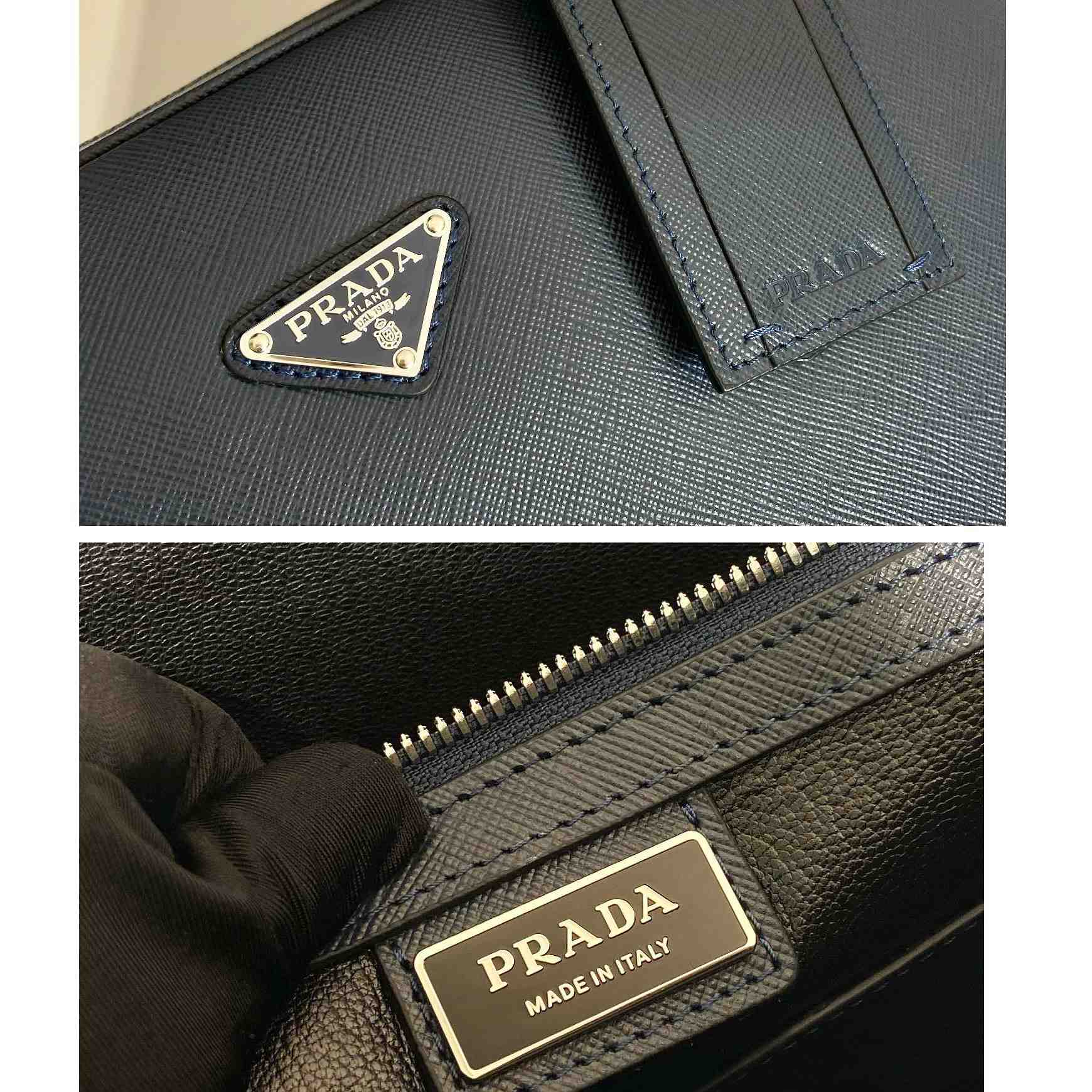 Prada Saffiano Leather Work Bag - 