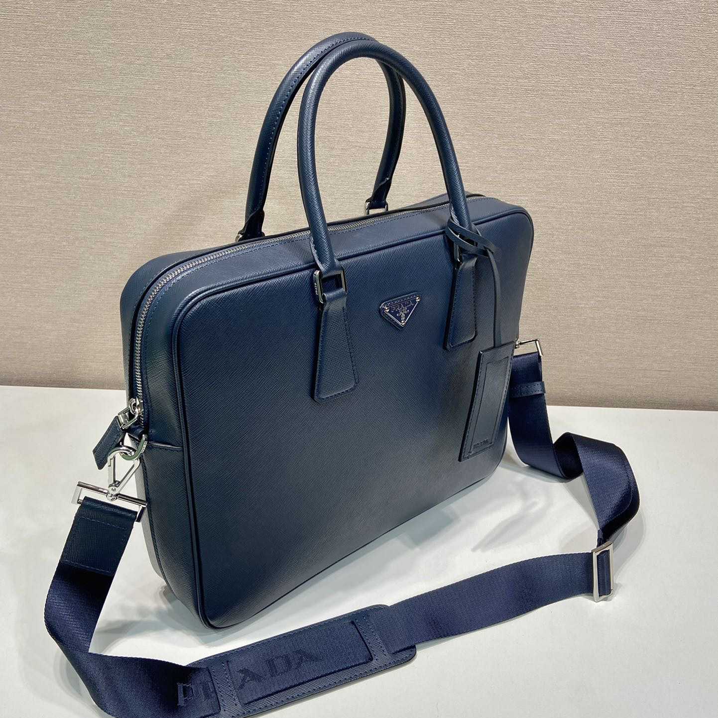 Prada Saffiano Leather Work Bag - 