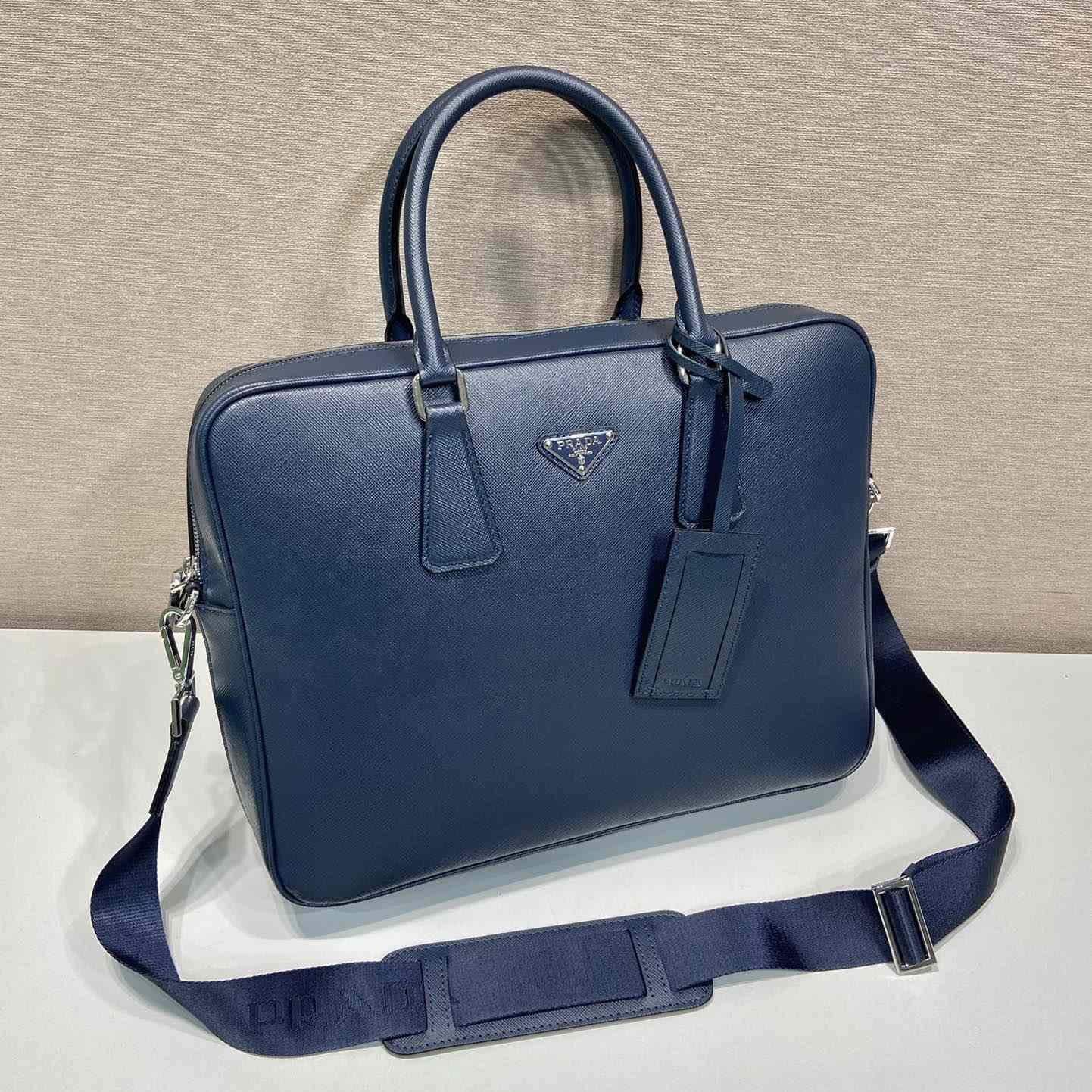 Prada Saffiano Leather Work Bag - 
