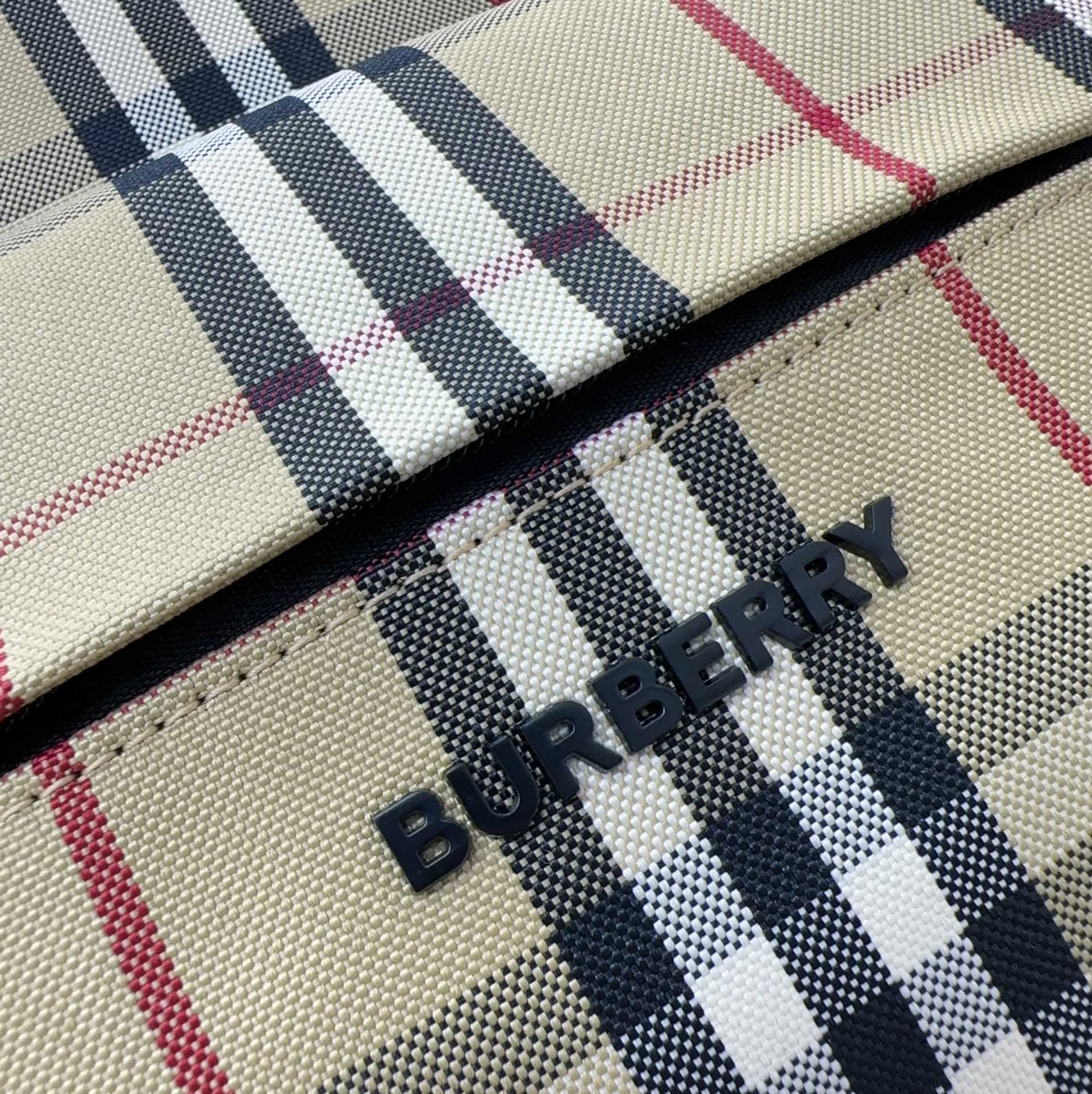 Burberry Checked Fabric Backpack  (30.5-14.5-42.5cm) - 