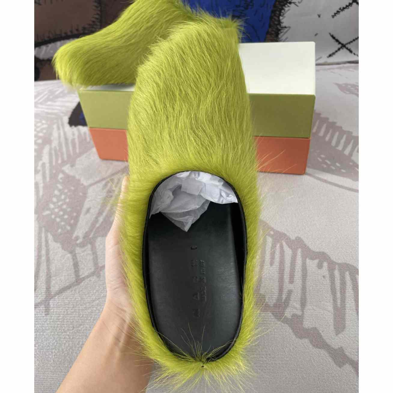 Marni Fussbett Slip-On Flat Mules - 