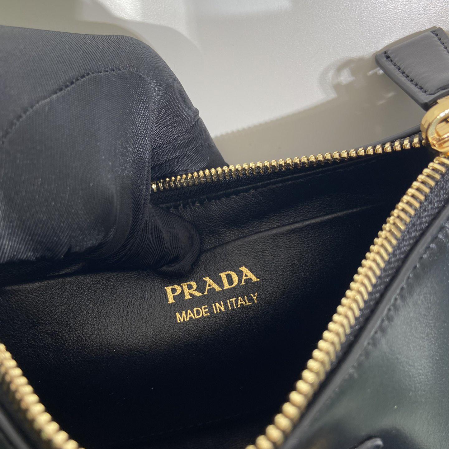 Prada Arqué Leather Mini Shoulder Bag - 