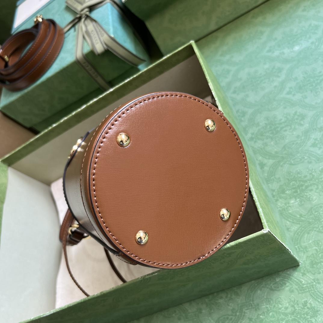 Gucci Ophidia Mini Bucket Bag  (11.5x23x8cm) - 