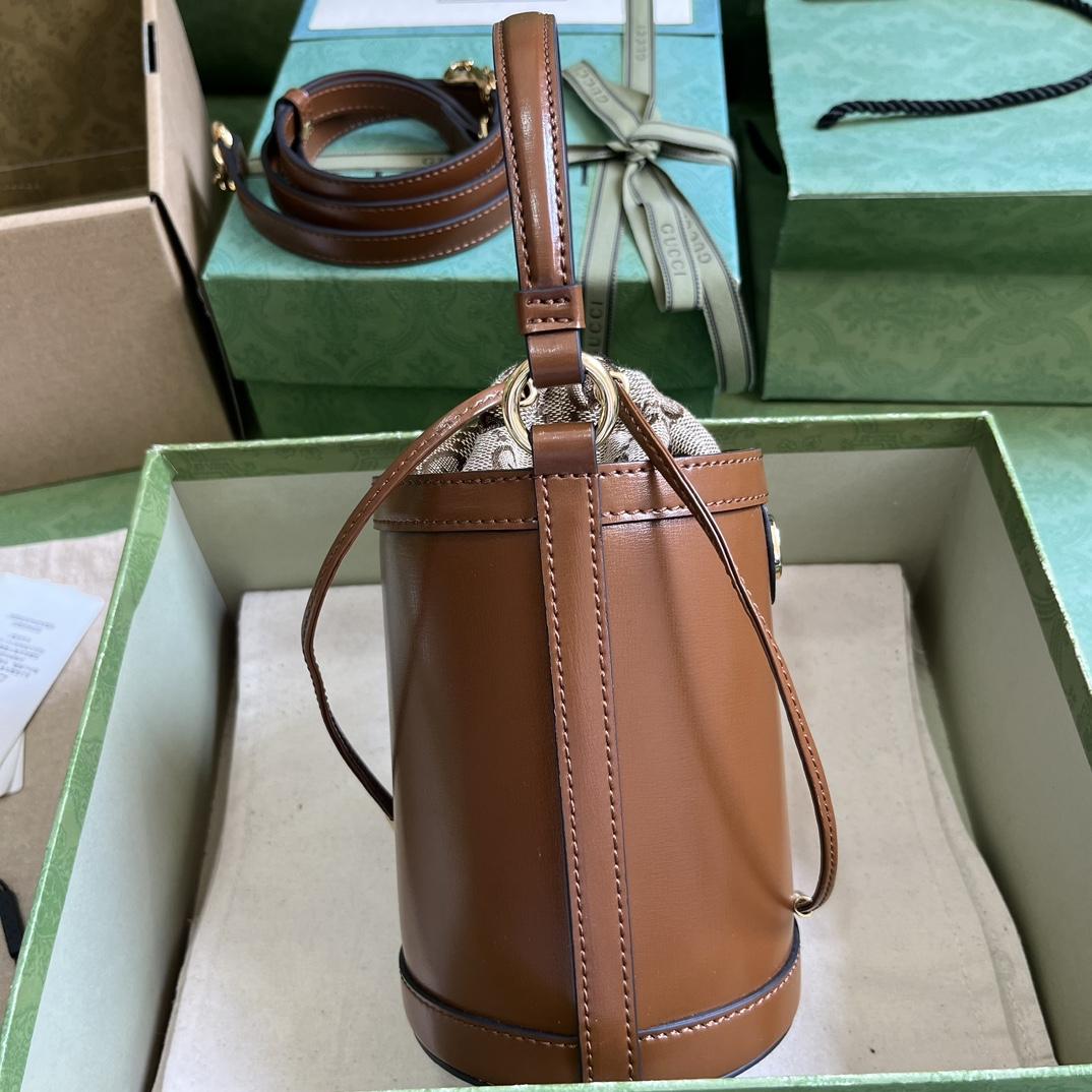 Gucci Ophidia Mini Bucket Bag  (11.5x23x8cm) - 