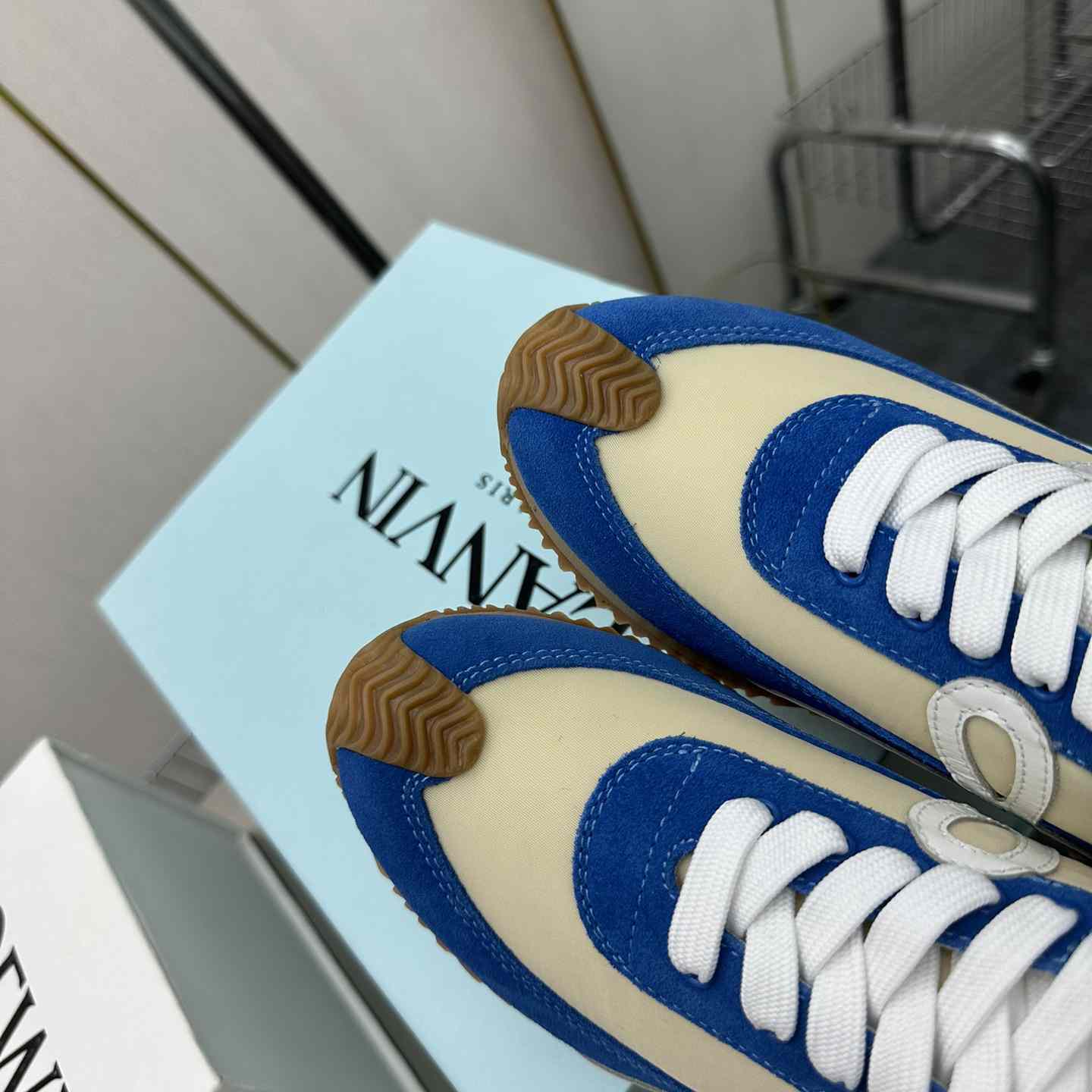 Loewe Flow Runner In Nylon And Suede - 