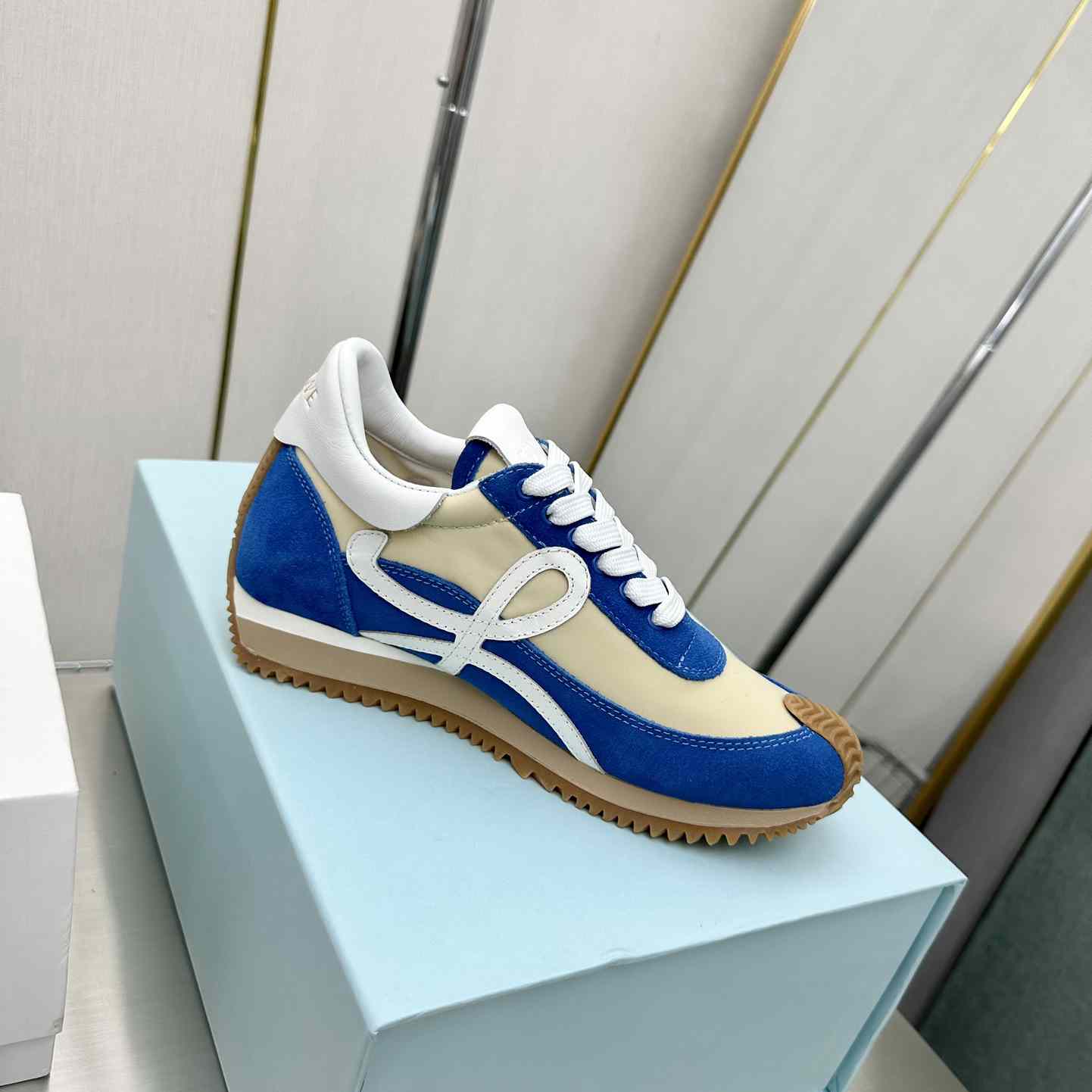 Loewe Flow Runner In Nylon And Suede - 