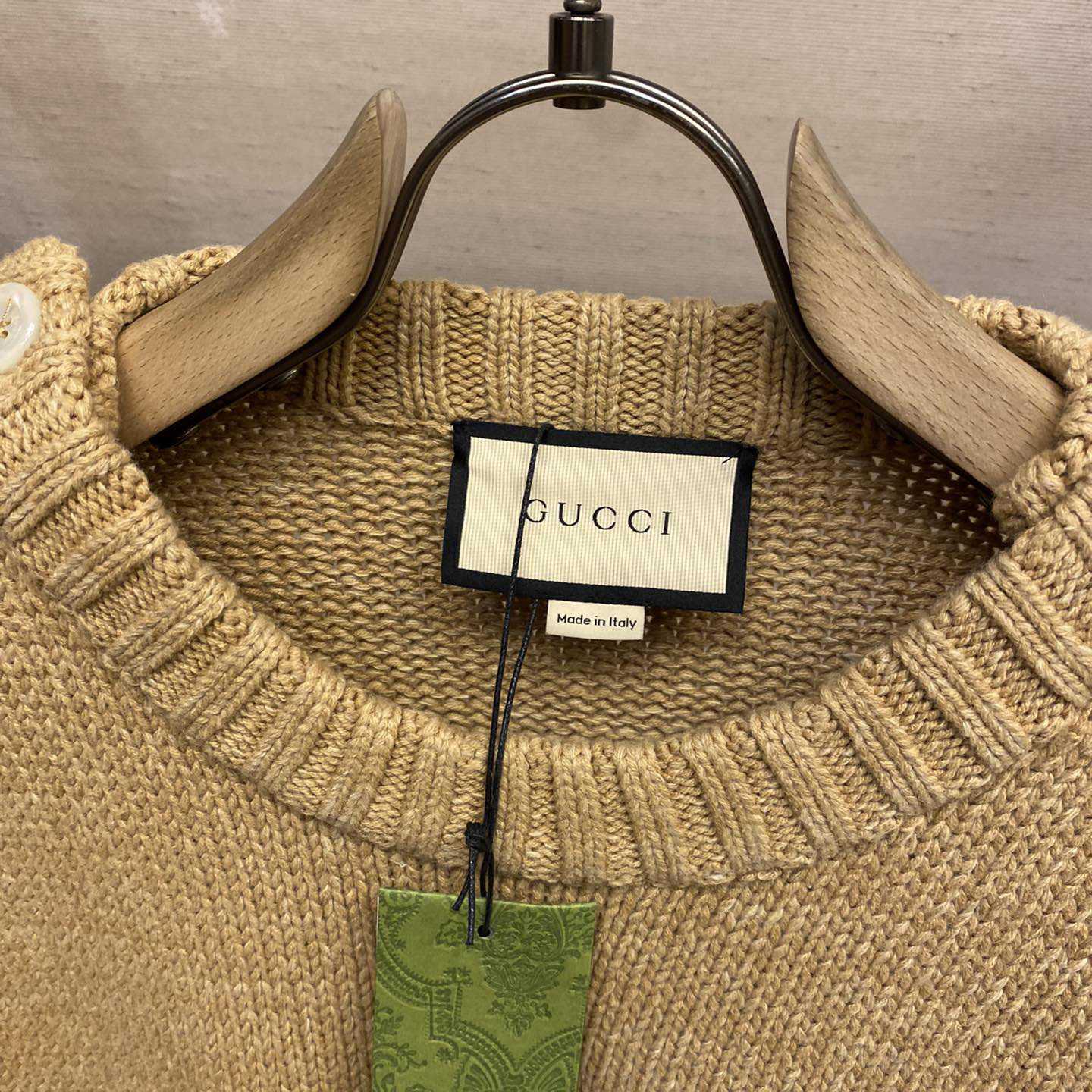 Gucci Wool Mohair Sweater With Web Intarsia - 