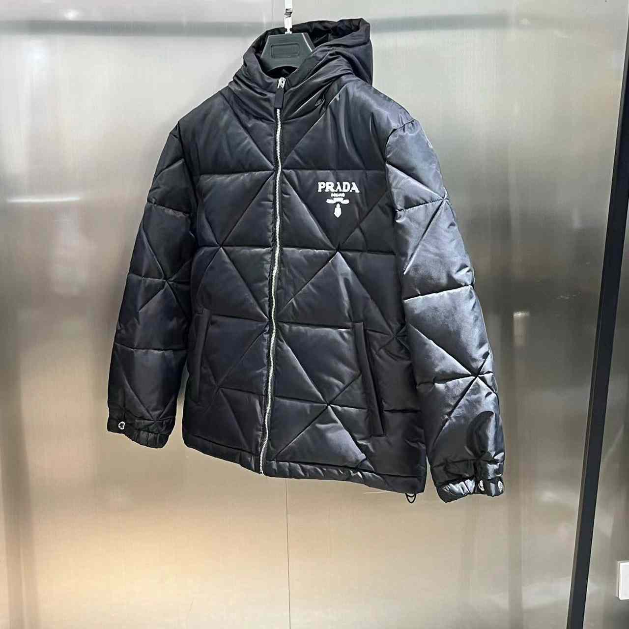 Prada Cropped Re-Nylon Down Jacket - 