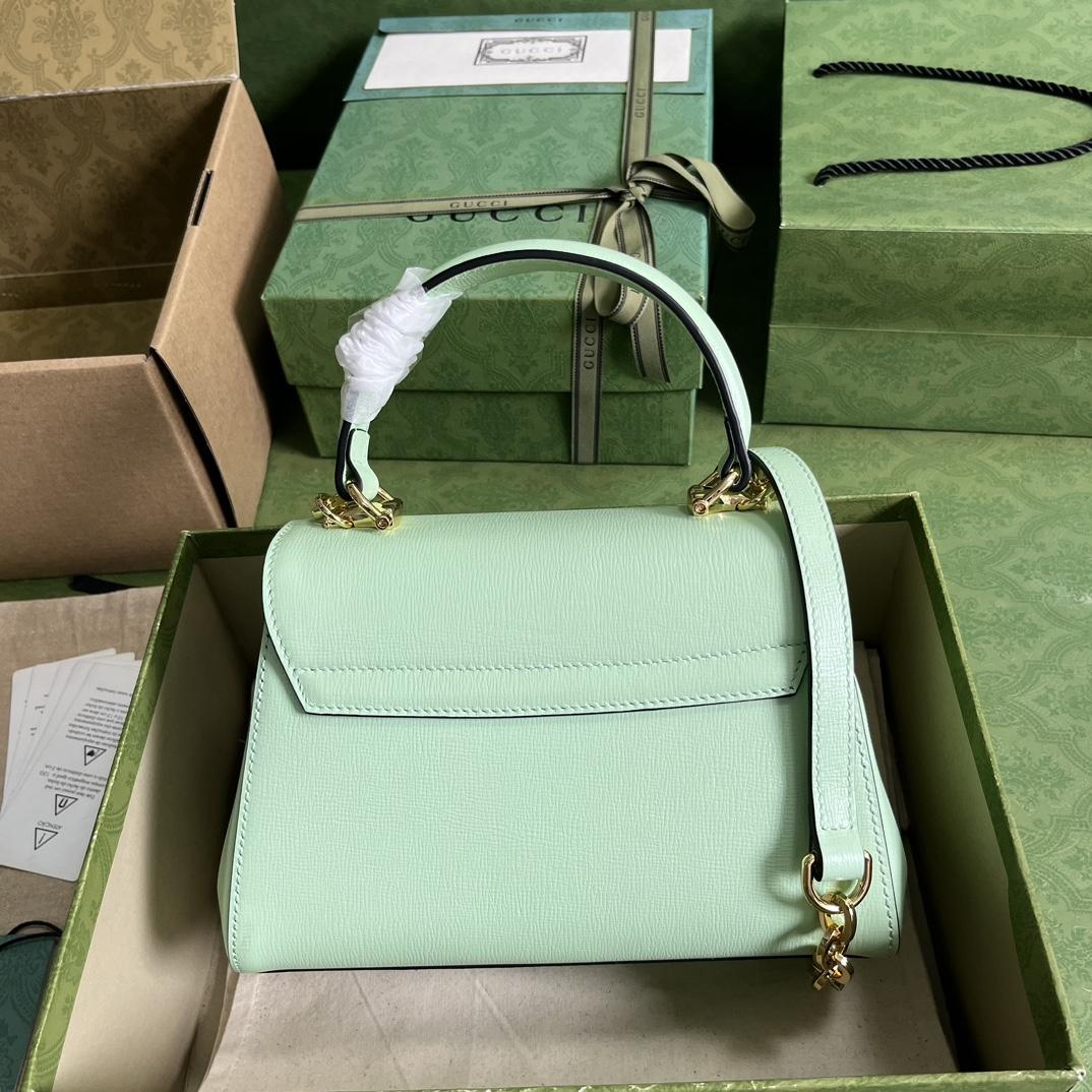 Gucci Horsebit 1955 Mini Top Handle Bag(22x16x10.5cm) - 