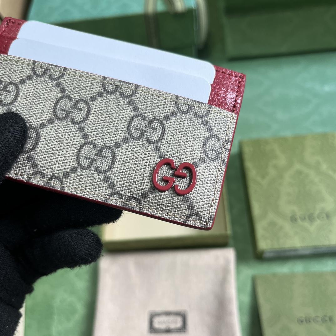 Gucci Card Case With GG Detail - 