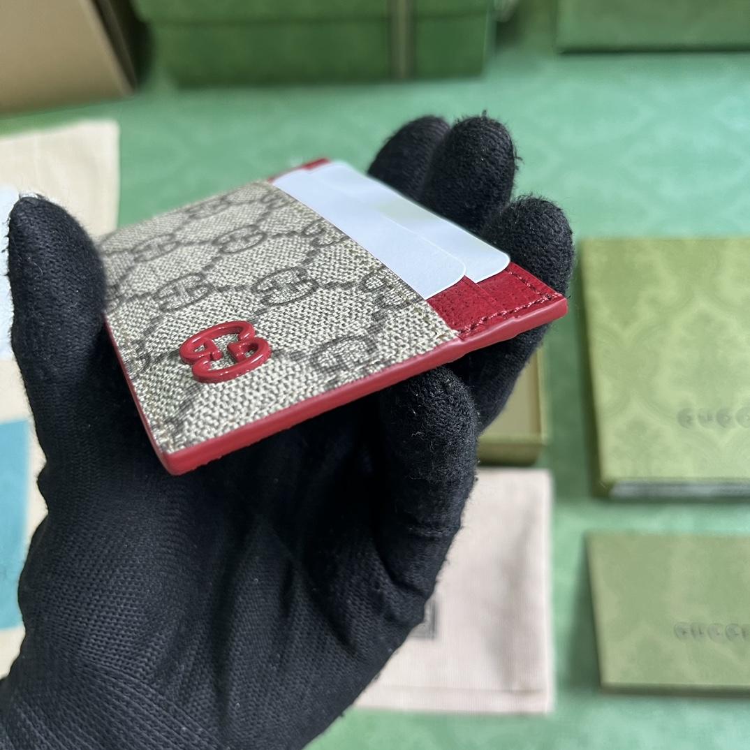 Gucci Card Case With GG Detail - 