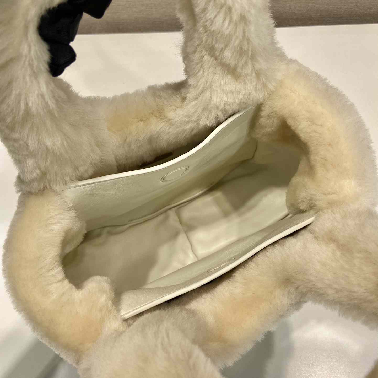 Prada Shearling Mini Handbag - 