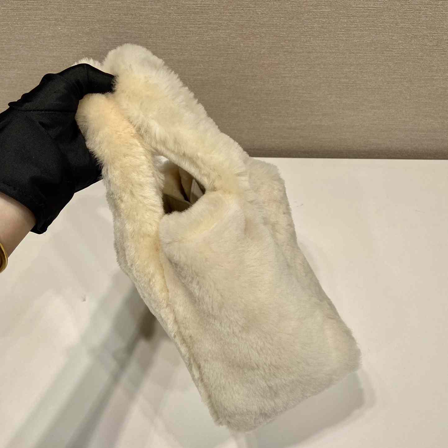 Prada Shearling Mini Handbag - 