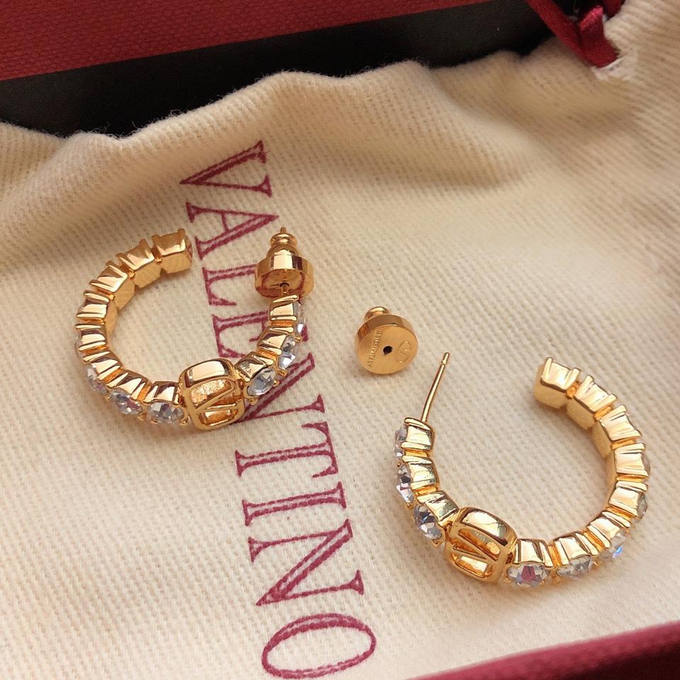 Valenti Vlogo Signature metal and Swarovski® crystal earrings - 