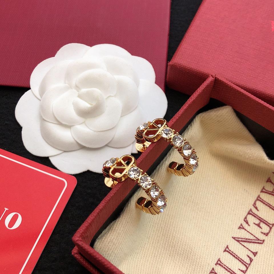 Valenti Vlogo Signature metal and Swarovski® crystal earrings - 