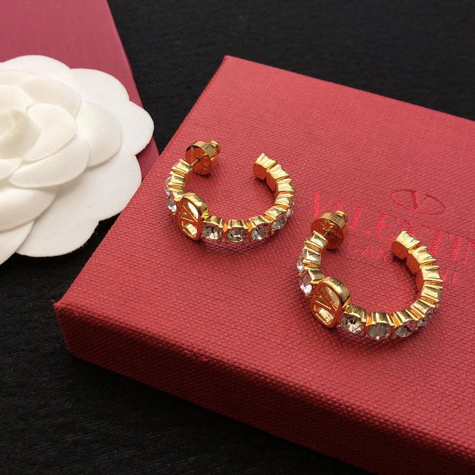Valenti Vlogo Signature metal and Swarovski® crystal earrings - 