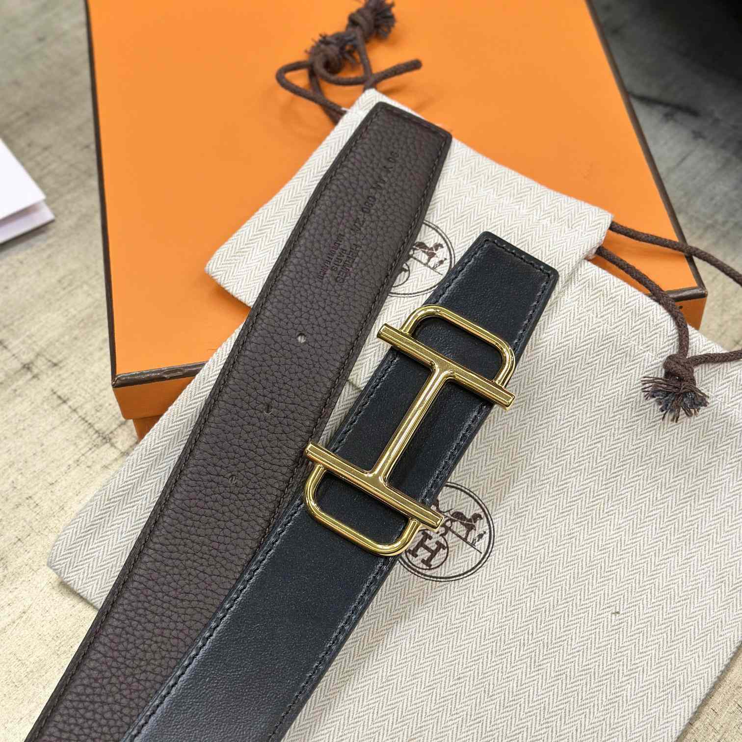 Hermes Royal Belt Buckle & Reversible Leather Strap 38 mm - 