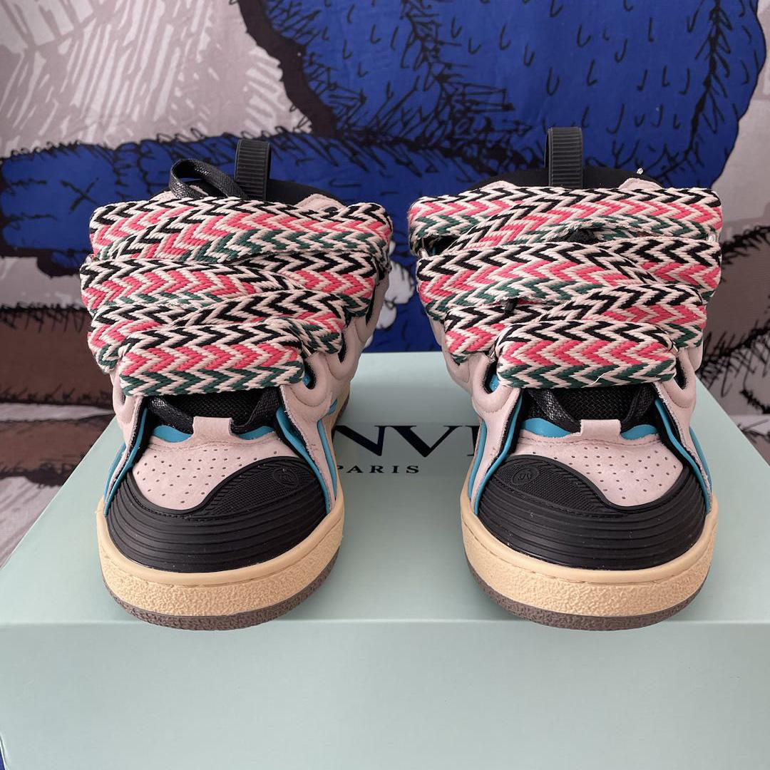Lanvin Curb Sneaker 'Ecru Black' - 