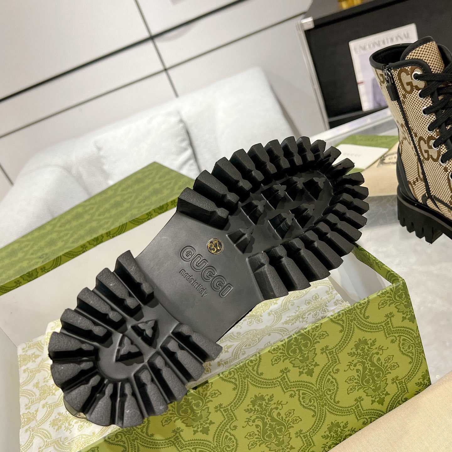 Gucci Original GG Canvas Boots  - 