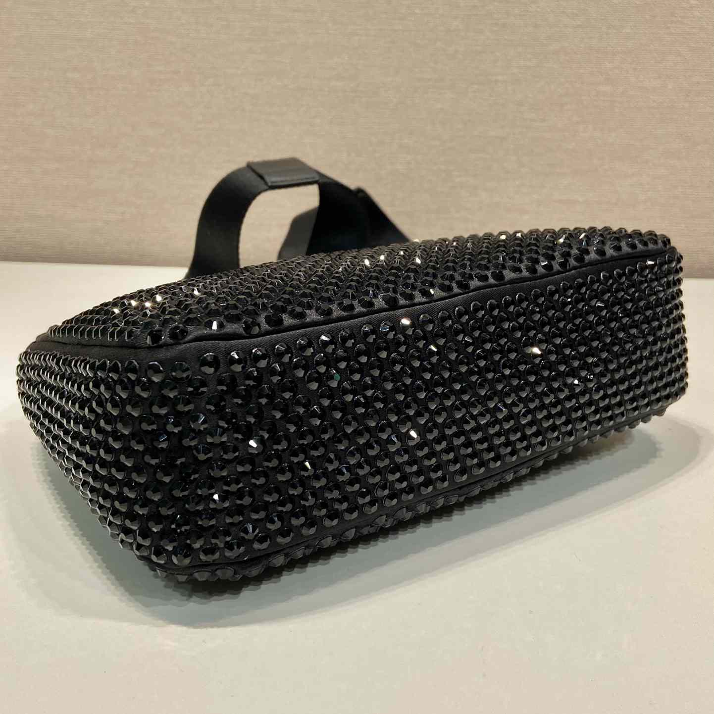 Prada Re-Edition 2005 Satin Bag With Crystals - 