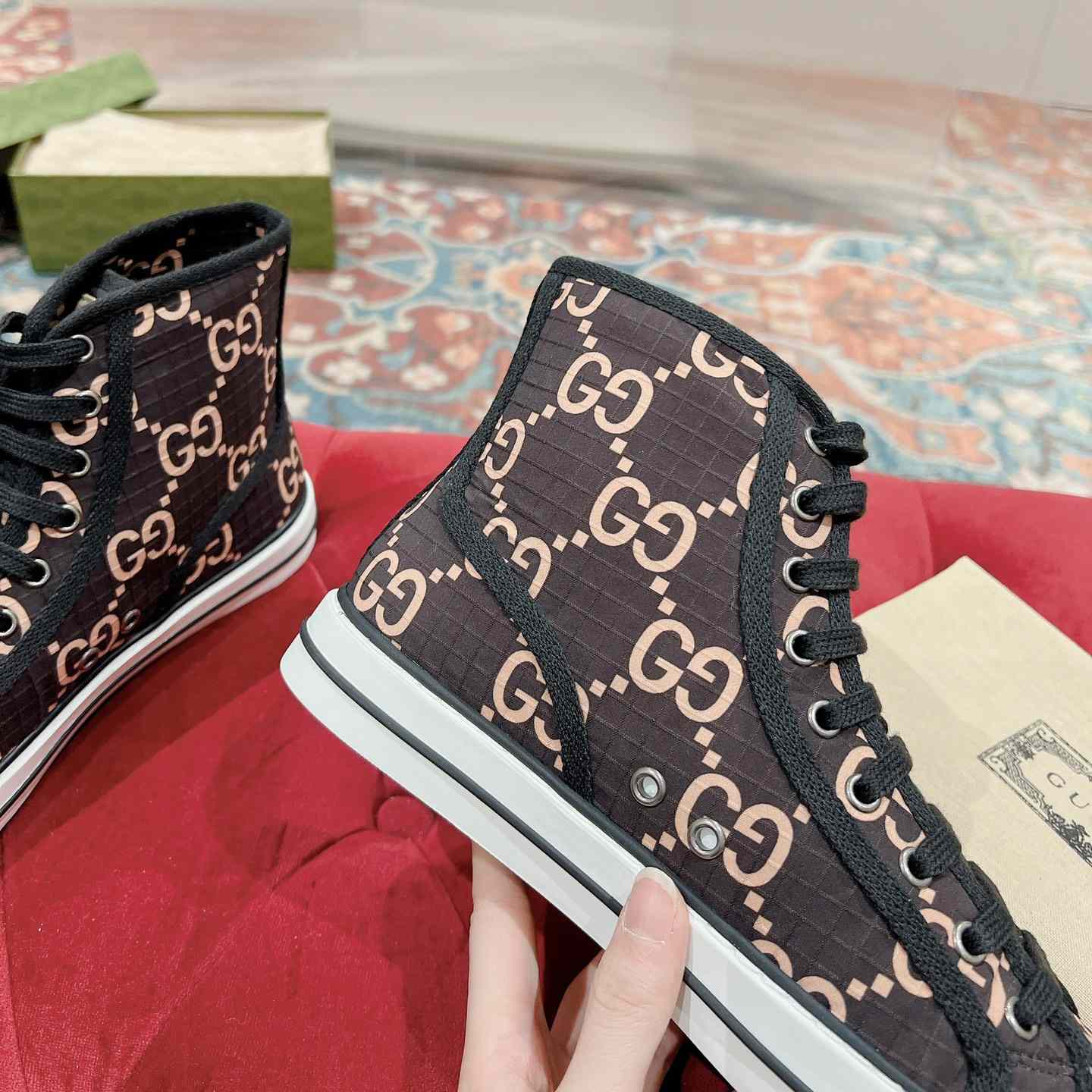 Gucci Tennis 1977 High-top Sneaker(upon uk size) - 