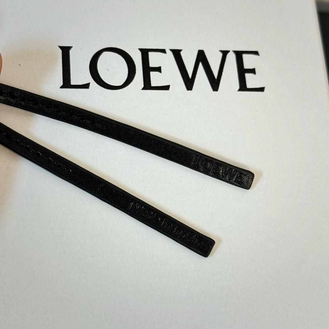 Loewe Panda Charm In Felt And Calfskin - 