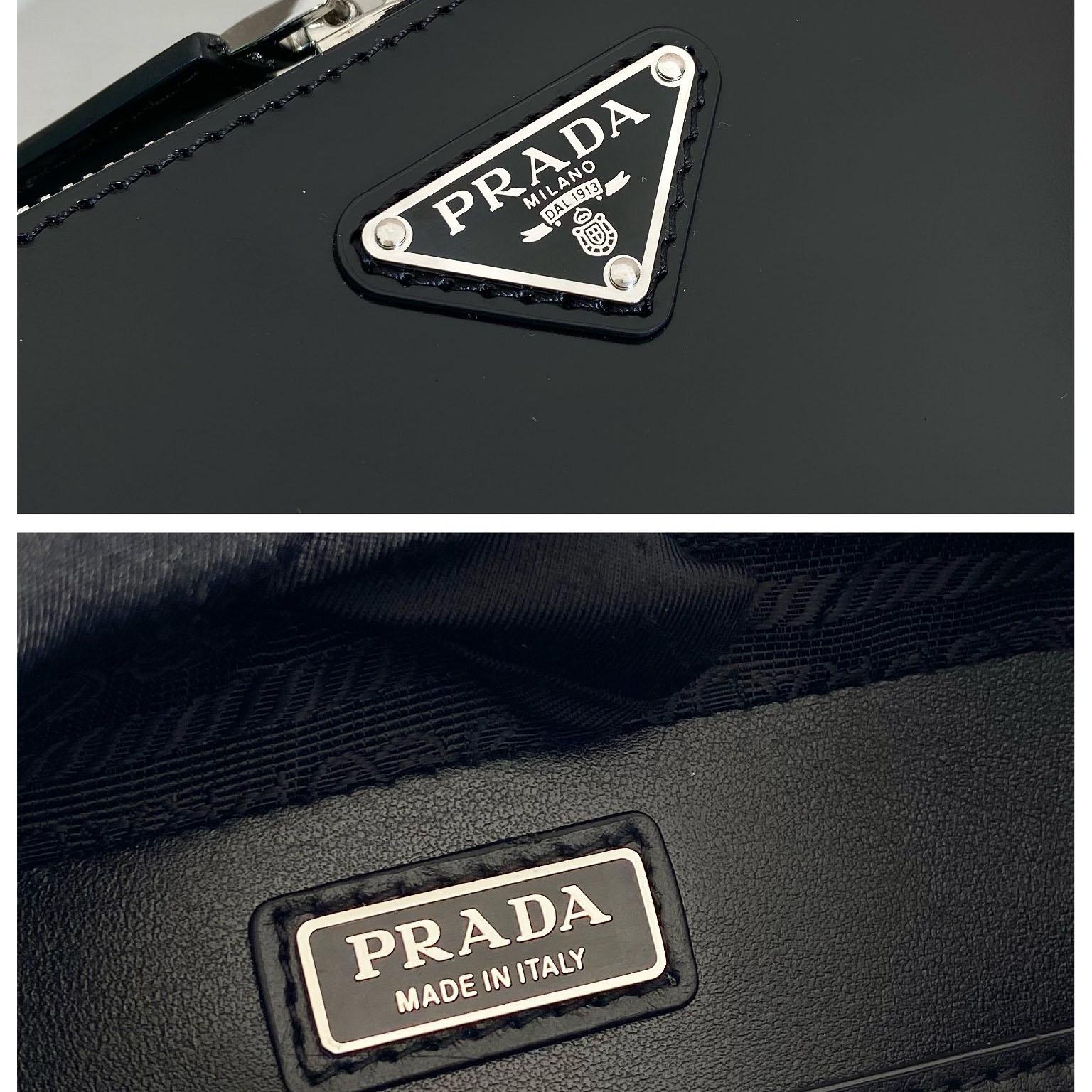 Prada Brique Brushed Leather Bag - 