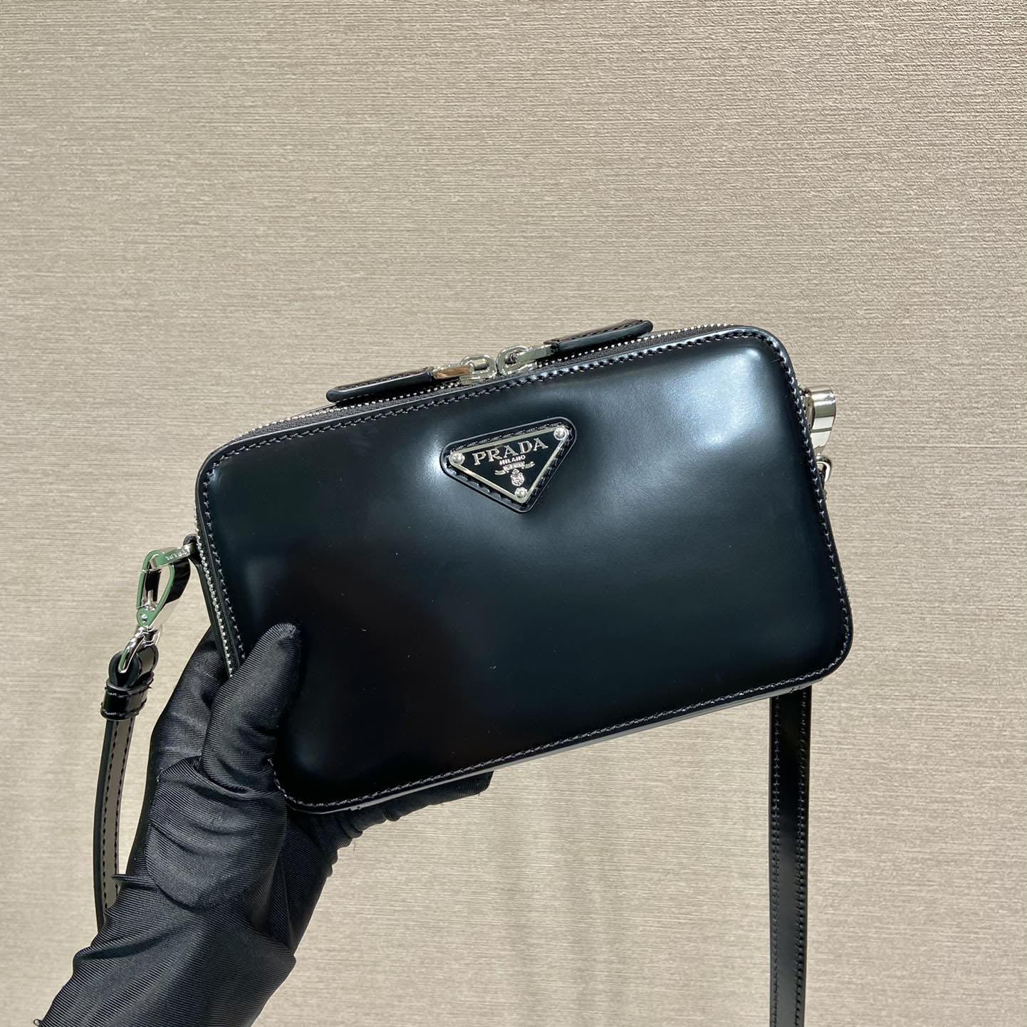 Prada Brique Brushed Leather Bag - 