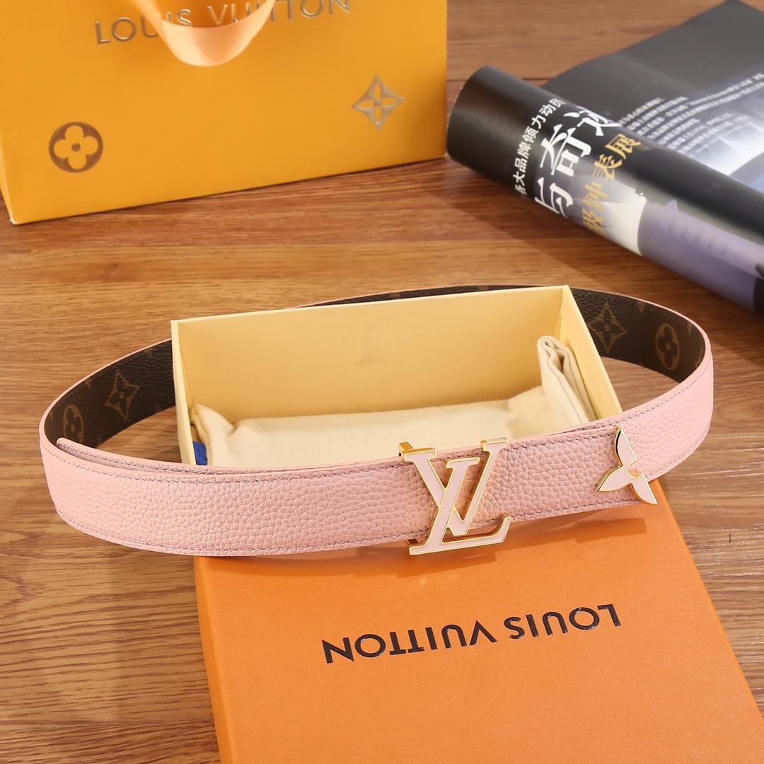 Louis Vuitton Pretty LV Enamel 30mm Reversible Belt   M8231U - 