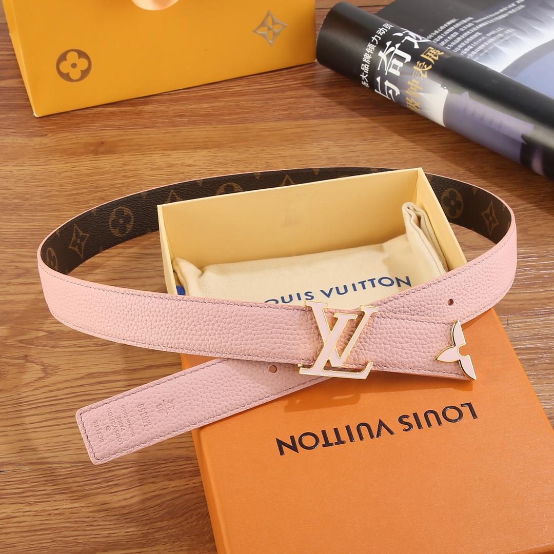 Louis Vuitton Pretty LV Enamel 30mm Reversible Belt   M8231U - 