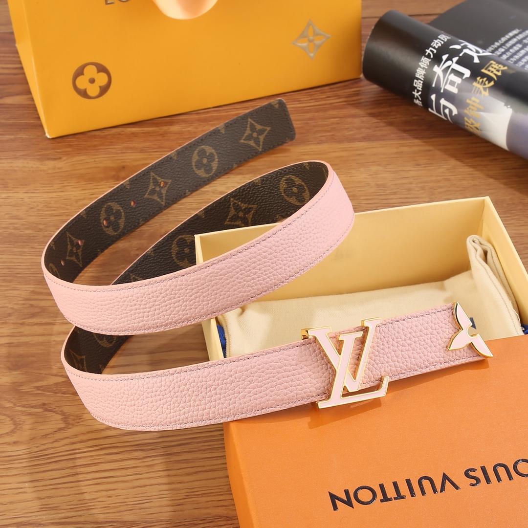 Louis Vuitton Pretty LV Enamel 30mm Reversible Belt   M8231U - 