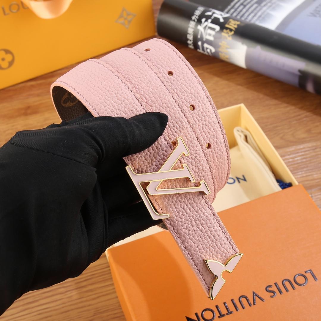 Louis Vuitton Pretty LV Enamel 30mm Reversible Belt   M8231U - 
