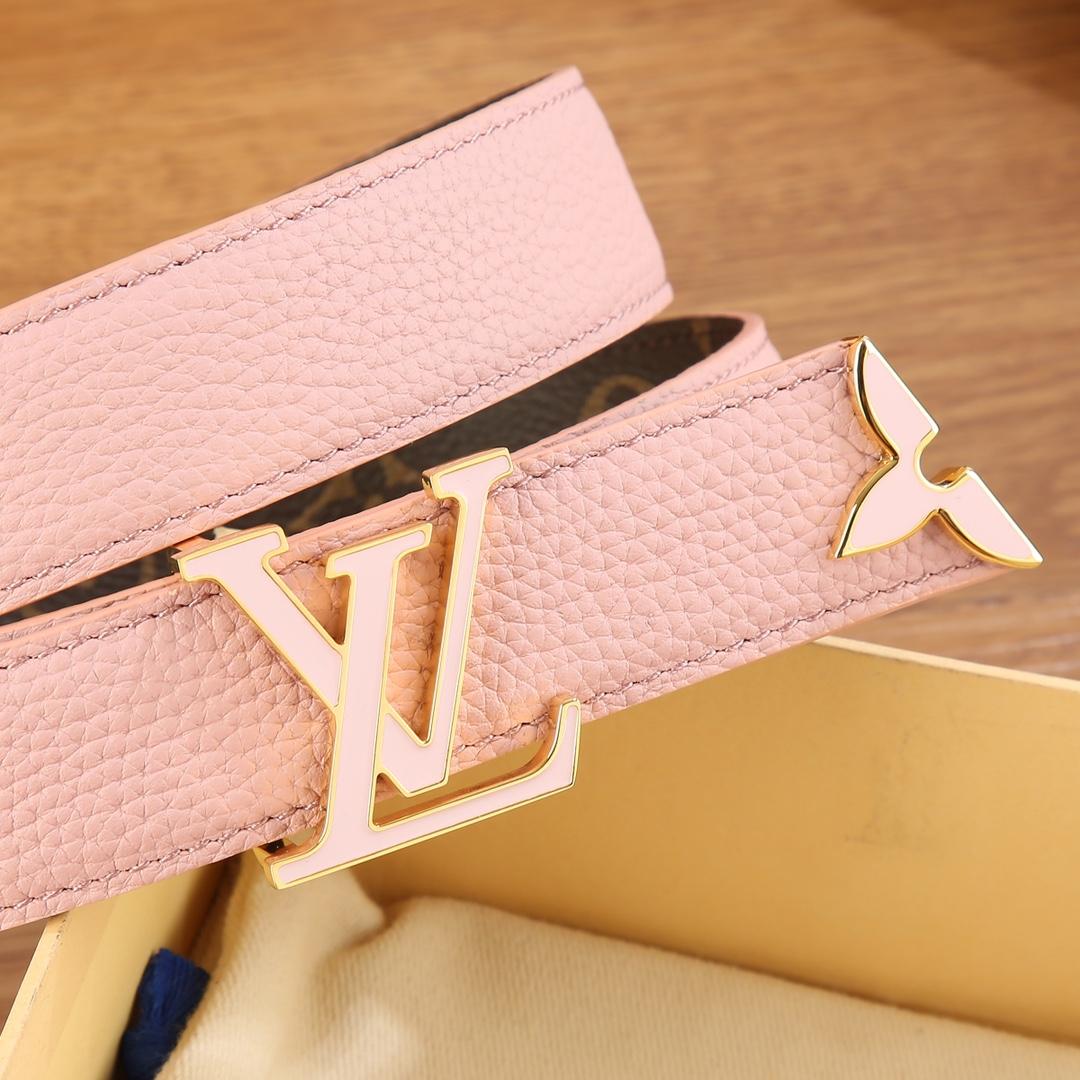 Louis Vuitton Pretty LV Enamel 30mm Reversible Belt   M8231U - 